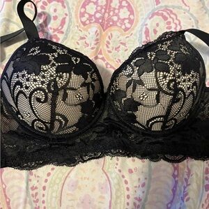 Elegant Black Lace Bra
